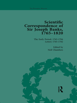cover image of The Scientific Correspondence of Sir Joseph Banks, 1765-1820 Vol 1